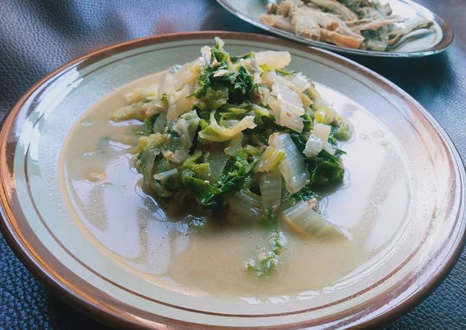 Resep Sayur lodeh sawi putih Anti Gagal