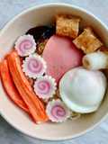 บะหมี่แห้งไข่พอชสไตล์เกาหลีญี่ปุ่น 🍜 / Dry noodle with poached egg 🍜