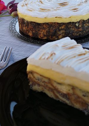 Mákos guba torta fonott kalácsból recept fotója