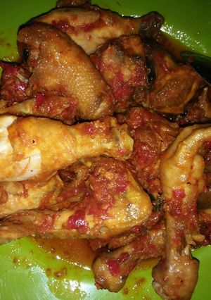 Foto resep Ayam Goreng Balado Tumis Sawi Hijau