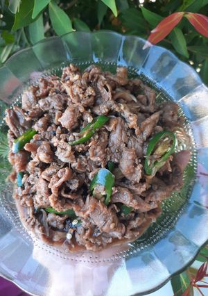 Foto resep Daging saus lada hitam