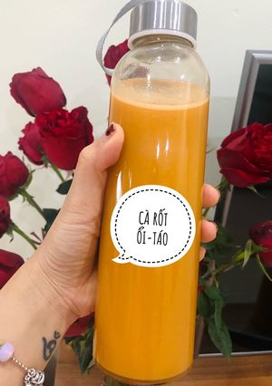 Hình của món Nước ép cà rốt mix ổi, táo.