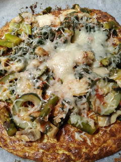 Una foto de Pizza de coliflor al Thermomix