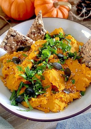 Une photo de Houmous de potimarron