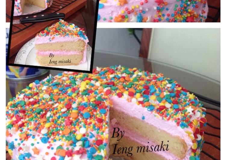 Langkah Mudah untuk Membuat Bolu cantik putih telur, Bisa Manjain Lidah