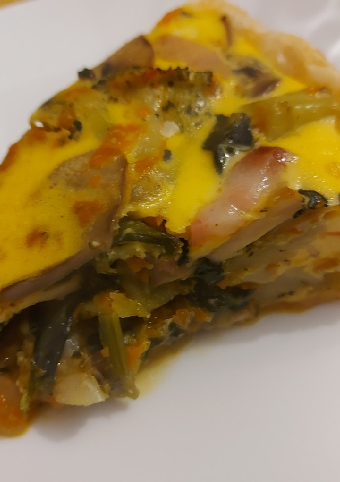 Una foto de Quiche de verduras