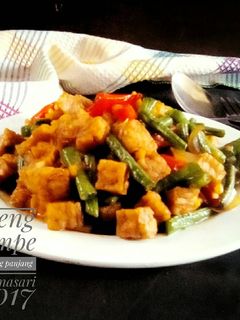 Foto resep Oseng tempe kacang panjang