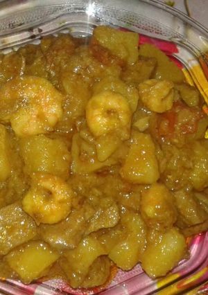 A picture of Jackfruit prawn curry.