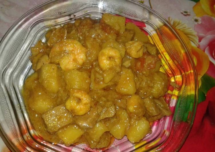 Recipe: Appetizing Jackfruit prawn curry