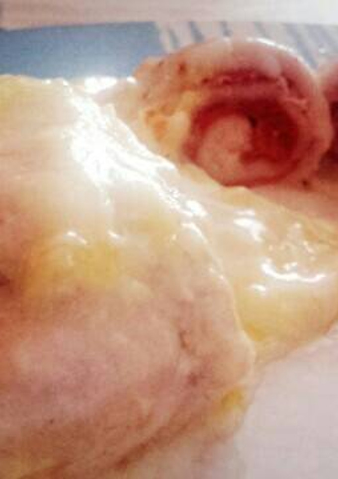Una foto de Rollitos de pollo y jamón