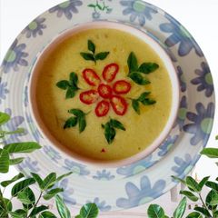 Punjabi kadhi A picture of Punjabi kadhi.