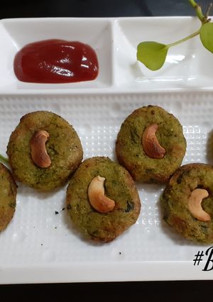 A picture of Palak Cutlets Airfryer Recipe.