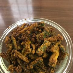 A picture of Bhendi fry.