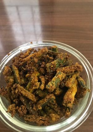 A picture of Bhendi fry.