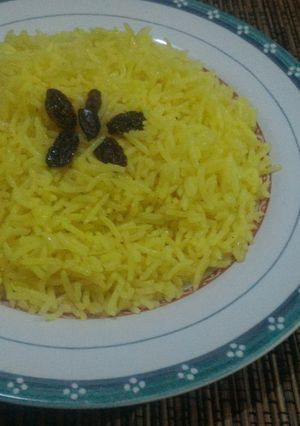 Foto resep Nasi rempah kuning kismis khas irak