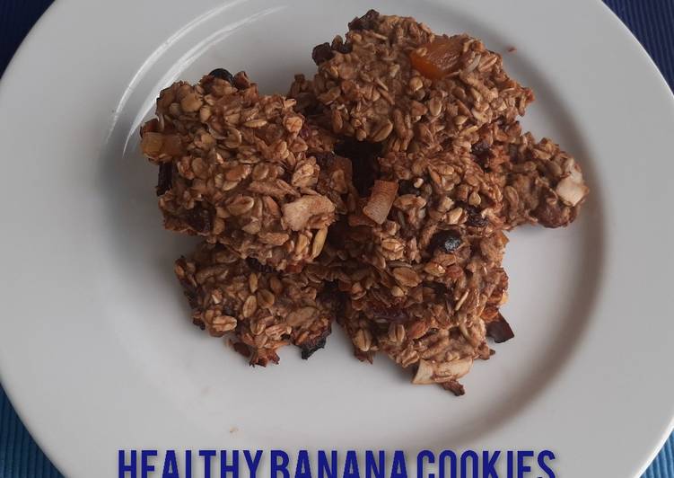 Mudah Cepat Memasak Healthy Banana Cookies Sedap