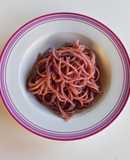 Spaghetti al vino rosso