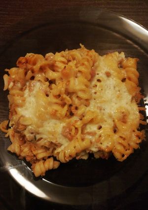 Tepsis "bolognai" tészta recept fotója