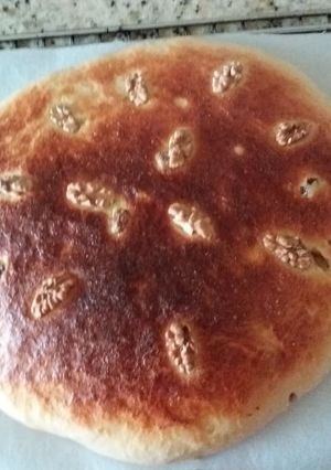 Una foto de Torta con pasas y nueces