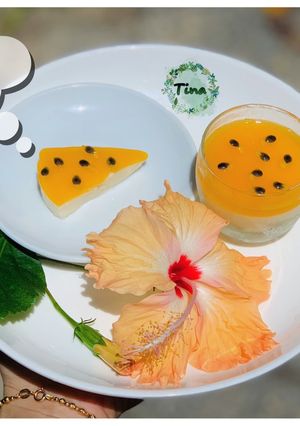 Hình của món Bánh mousse chanh dây.