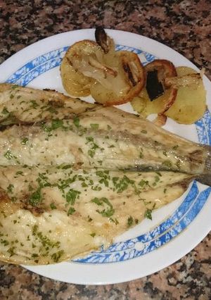Una foto de Lubina al horno fácil