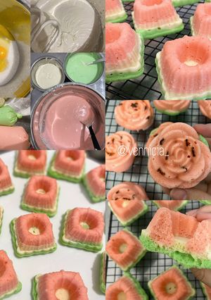 Foto resep BOLU KUKUS SEMANGKA 🍉