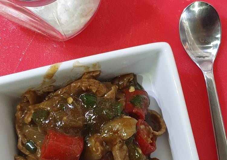Beef Saos Lada Hitam, Diet Version