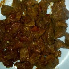 A picture of Fried beef.