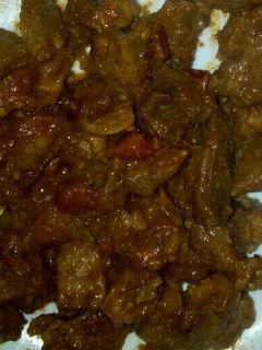 A picture of Fried beef.