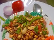 A picture of crushed roasted peanuts