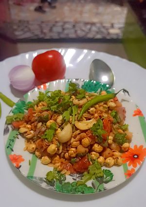 A picture of Roasted Chana Bhel in 10 Minutes.