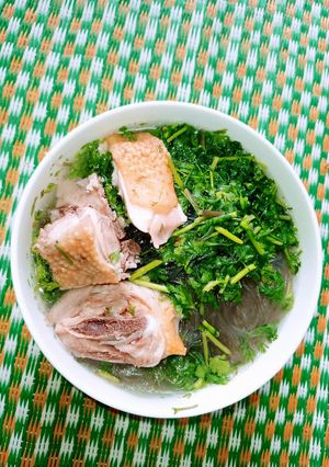 Hình của món Miến gà.