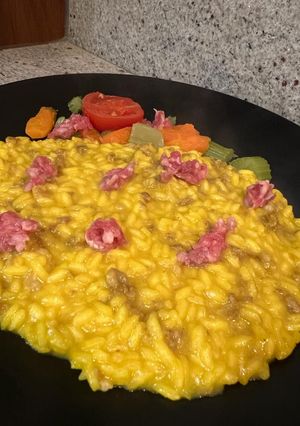 Foto di Risotto con la salsiccia e zafferano
