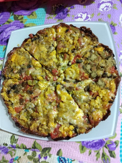 عکسی از دستور پیتزا مرغ و قارچ
