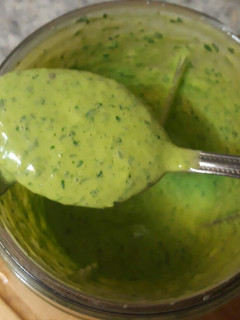 Una foto de Salsa de cilantro
