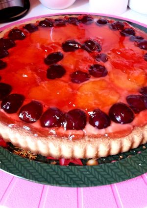 Gyümölcstorta recept fotója