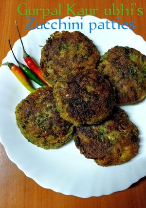 A picture of Zucchini patties 🌶️🥔.