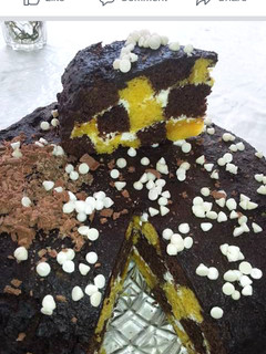 A picture of Chessboard cake.