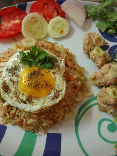 A picture of Nasi Goreng (Indonesian Fried Rice).