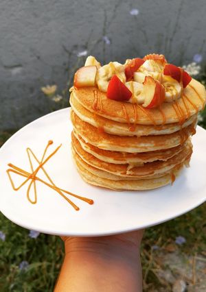 Une photo de Pancakes fruits de saison