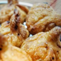 A picture of Crispy Coconut Modak.