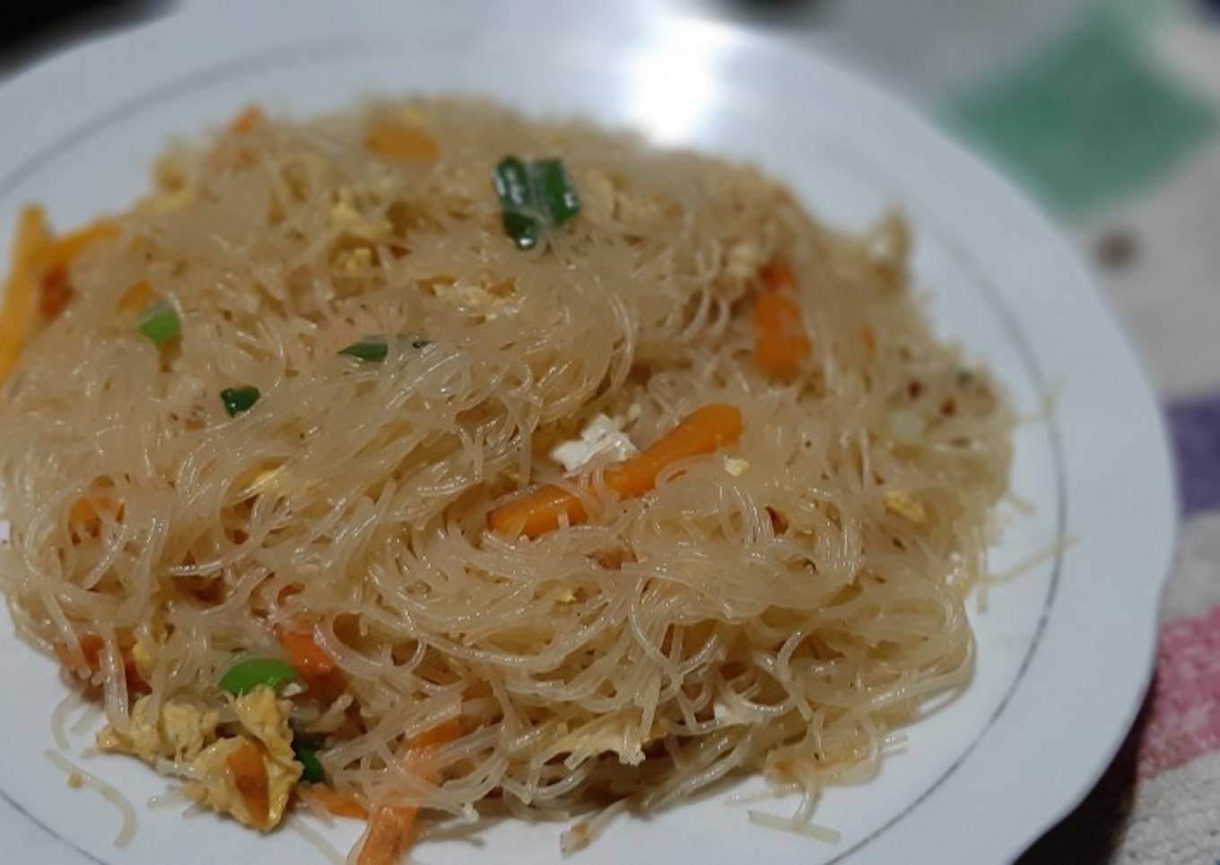 Bihun goreng telur wortel sepecial