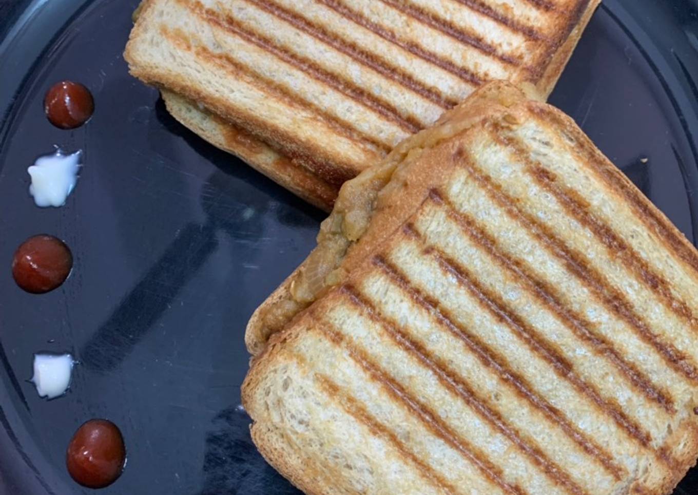 Capsicum aloo sandwich