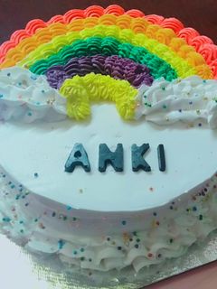 RAINBOW CAKE IN CHOCOLATE FLAVOUR 🌈🎂 રેસીપી મુખ્ય ફોટો