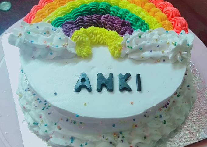 Buy Rainbow Unicorn 1st Birthday Theme Cake Online | Chef Bakers