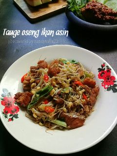 Foto resep Tauge oseng ikan asin