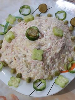 عکسی از دستور سالاد الویه