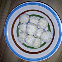 Coconut laddo A picture of Coconut laddo.