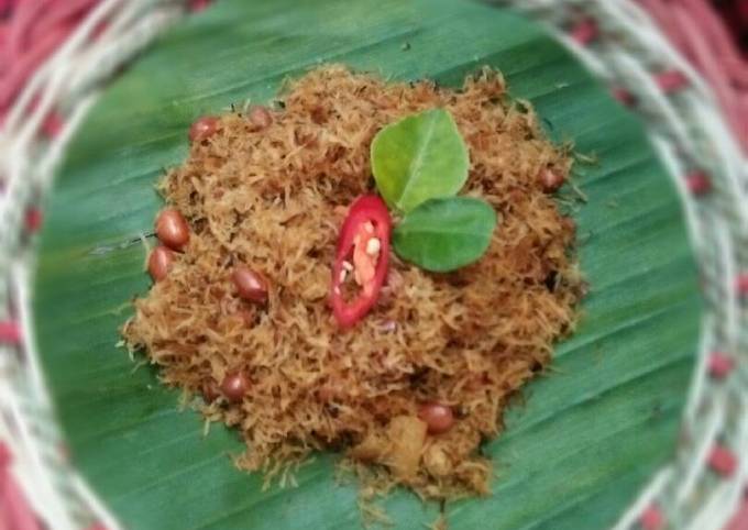 Ternyata begini loh! Resep enak membuat Serundeng Manis, Praktis dan Tahan lama yang sempurna