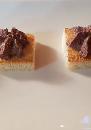 Foto di Tartine con patè di fegato
